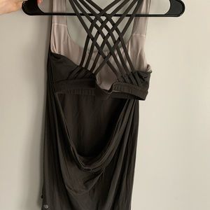 Lululemon olive green Free To Be Wild tank